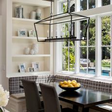 Transitional Breakfast Banquette is Cozy