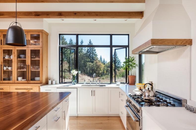 Kitchen With Rustic Wood Accents