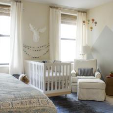 Designers Matched Home's Original Wall Color in Nature Inspired Nursery
