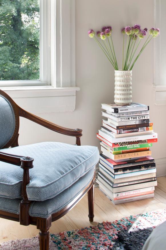 Book Stack and Vase