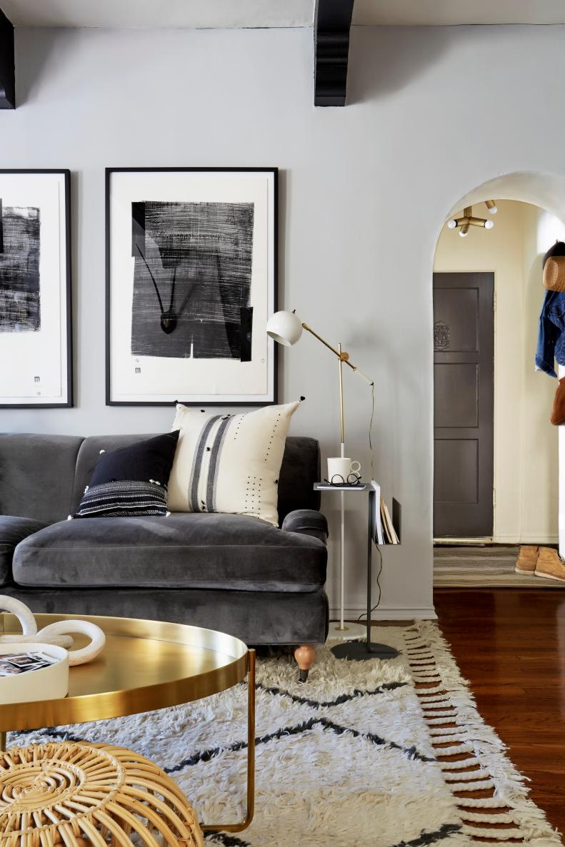 Contemporary Gray Living Room