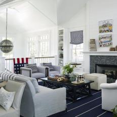 Traditional Open Concept Family Room