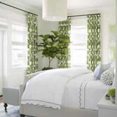 Household Plants Brighten Bedroom 