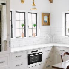Bright White Cottage Kitchen