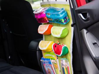 Keep a stash of snacks, study aids, and school supplies in the car so you’re prepared for anything!