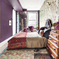 Relaxing Deep Purple Bedroom 