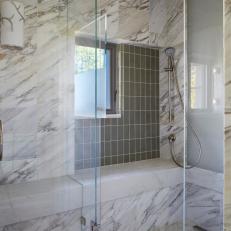 Marble Walk-In Shower