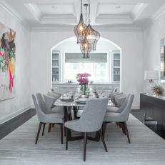 Sophisticated Gray Dining Room