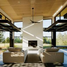 Modern Living Space with Indoor-Outdoor Design