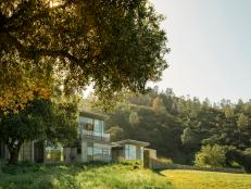 Modern Home Blends Into Rugged, Hillside Site
