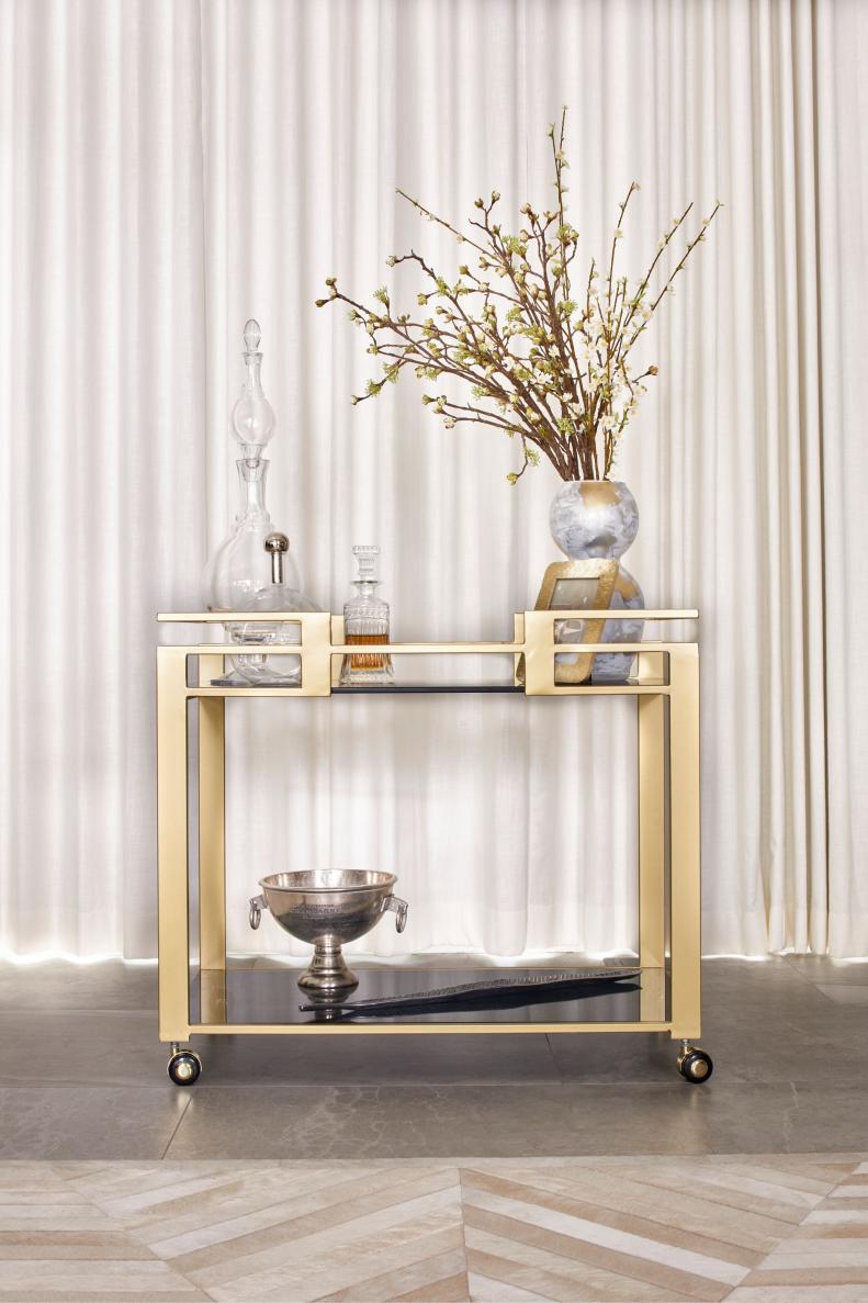 Gold Bar Cart