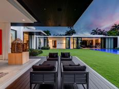 Contemporary Patio is Chic, Welcoming