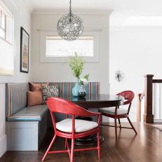 Bold and Bright Breakfast Nook