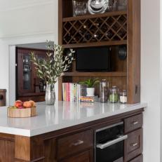 Elegant Curio Cabinet in Kitchen