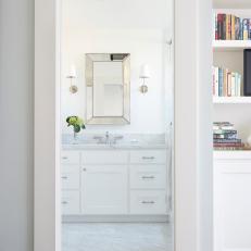 Doorway Between Master Bedroom and En Suite Keeps Spaces Visually Connected But Physically Separate