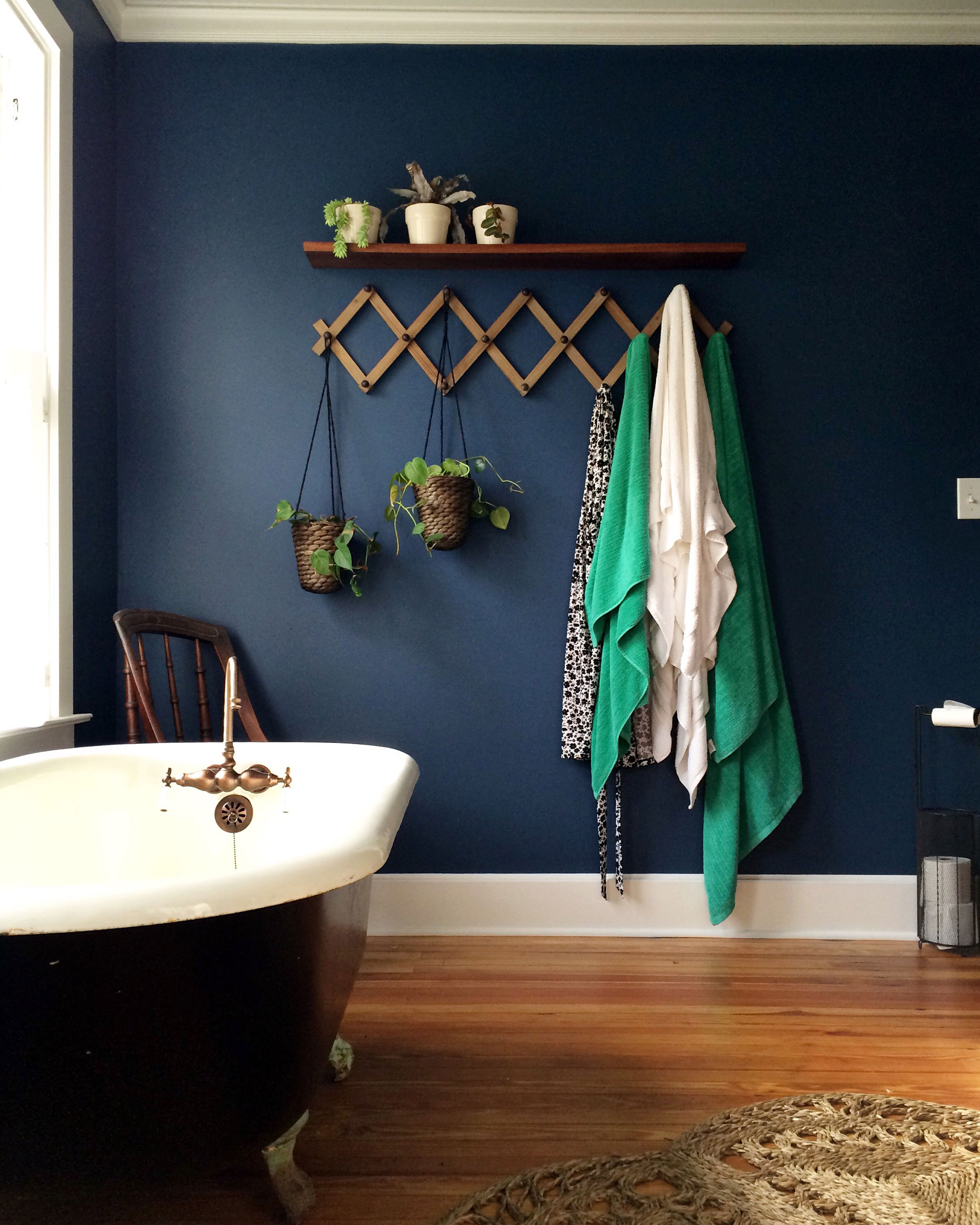 Сине зеленая ванная комната