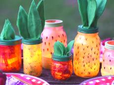 Summertime has never been so sweet­­! These perfectly scrumptious luminaries are certain to transform any dull tabletop into a fruit-filled fiesta.