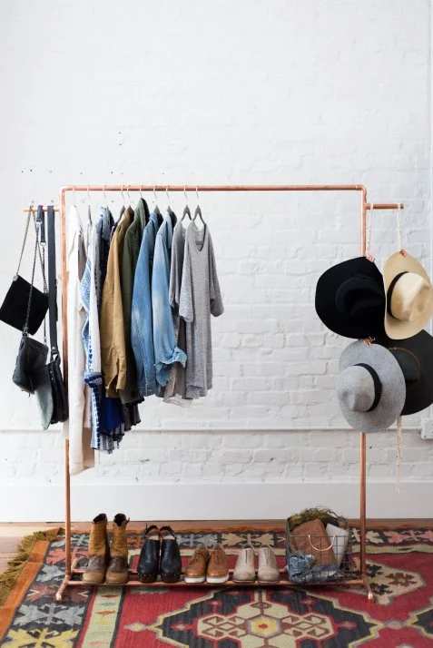 Copper clothing rack sale