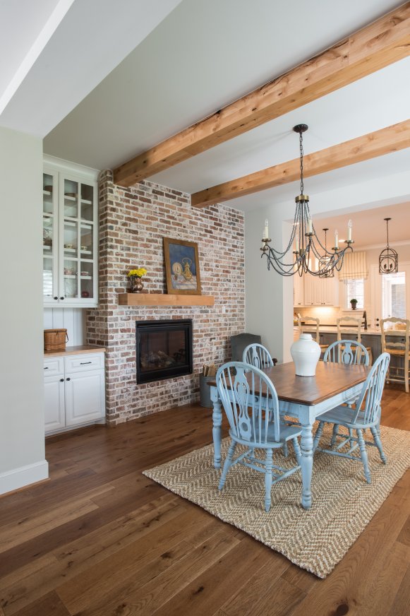 Dining Room With Blue Chairs