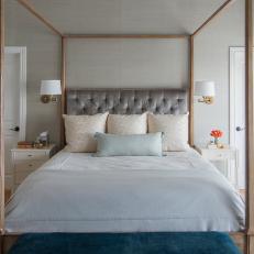 Transitional Gray Master Bedroom