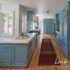 Blue-and-White Cottage Kitchen