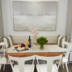 Contemporary Neutral Breakfast Nook with Banquette 