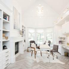 Bright White Home Office 