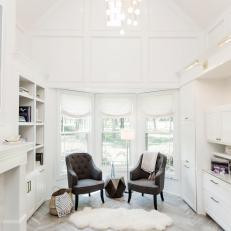 Cozy Seating Area in Home Office