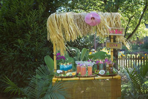 How To Make A Faux Bamboo Tiki Bar Hgtv