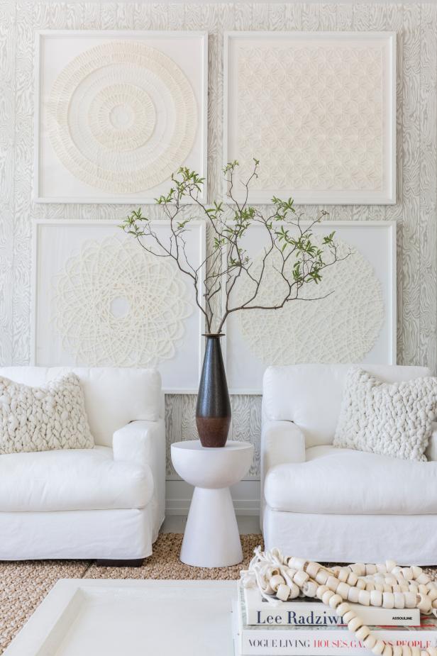 Beachy Bohemian White Living Room 