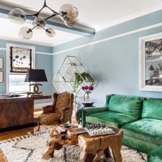 Colorful, Eclectic Living Space