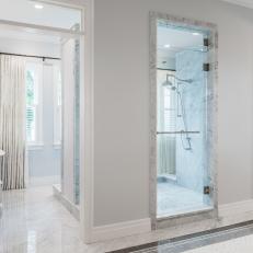 Spa Bathroom With Central Walk-In Shower
