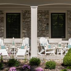 Porch With Adirondack Chairs