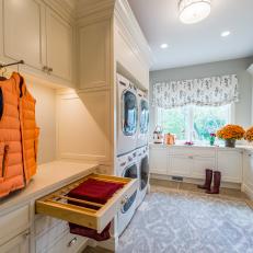 Laundry Room With Orange Vest