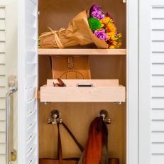 Mudroom Cabinet With Bag