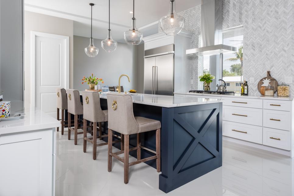 Photo By House Of Jade Interiors, Blue Kitchen Island Pendant Lights