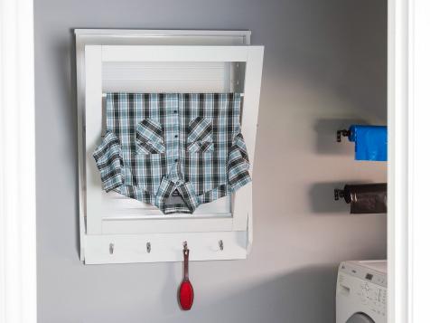 Upgrade Your Laundry Room With This DIY Fold-Down Drying Rack