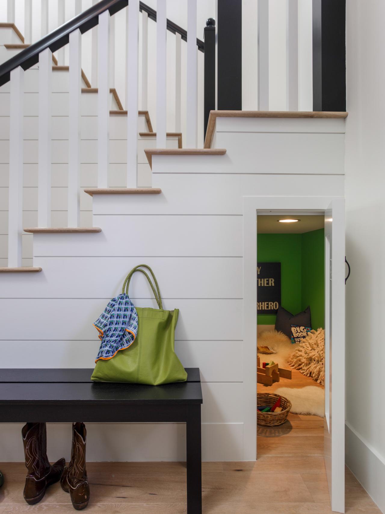 We have this terrible weird space under stairs in the kitchen