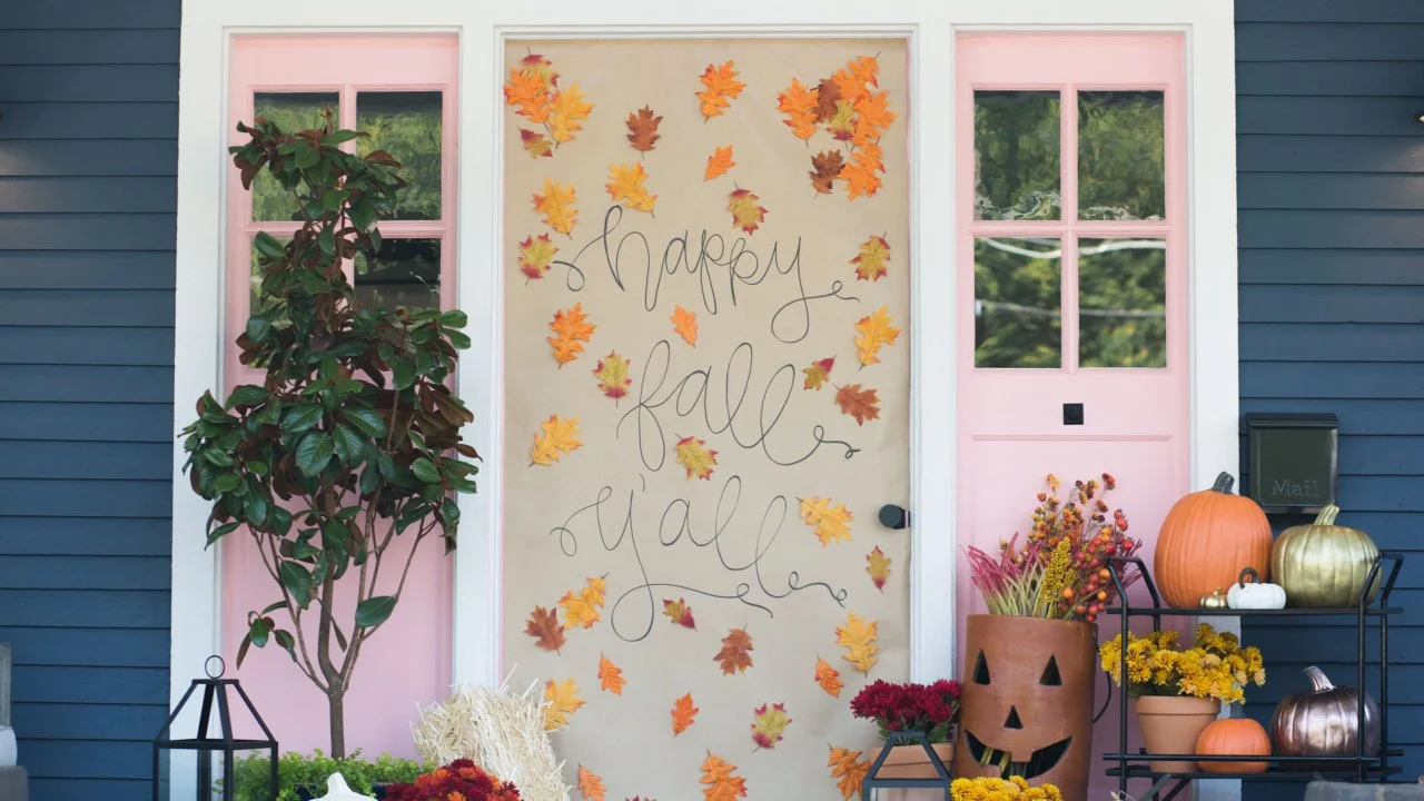 DIY  "It's Fall Y'all" Front Door Decor | HGTV