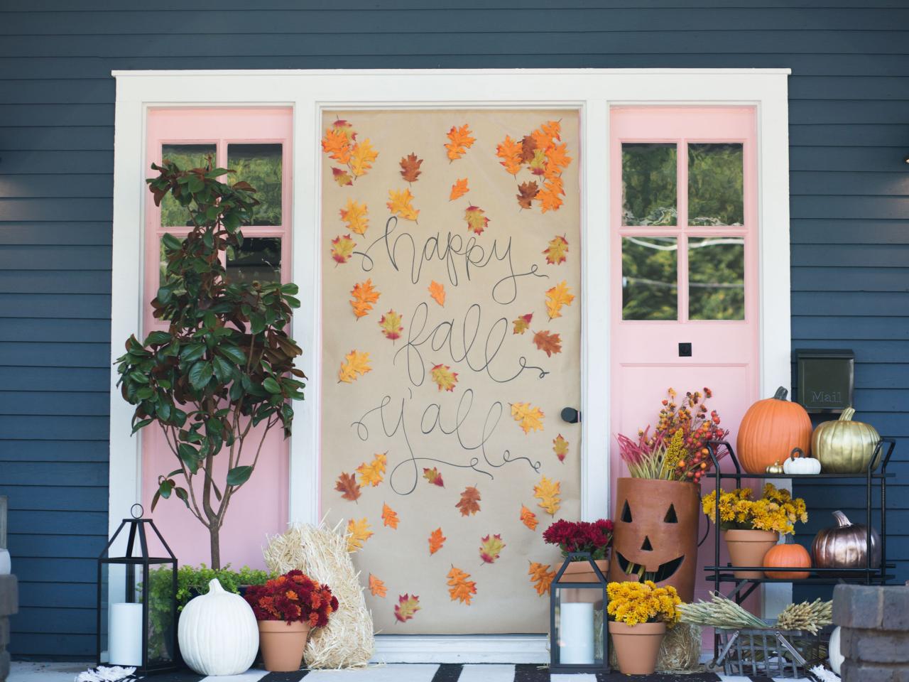 Easy Fall Door Decor Ideas How To Make A Wreath, Garland And More thumbnail