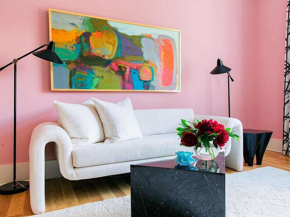 20 Pretty Pink Living Rooms | HGTV