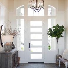 Country Foyer With Houseplant