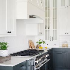 White Chef Kitchen With Cutting Boards