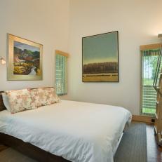 Guest Bedroom With Ladder