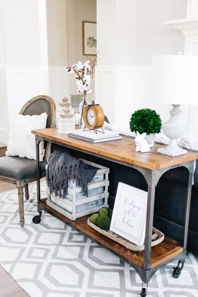 3 Ways To Style A Sofa Table, How To Style A Console Table Behind Couch