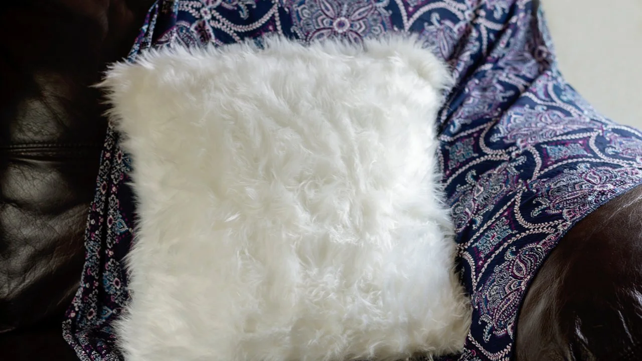 How to clean faux fur pillows discount