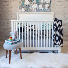 Neutral Contemporary Nursery With Arrow Sheets