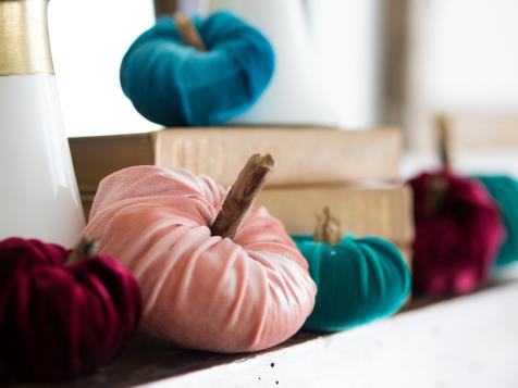 Spice Up Your Fall Decor With These Simple Velvet Pumpkins