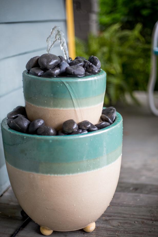 How To Make An Inexpensive DIY Water Feature HGTV