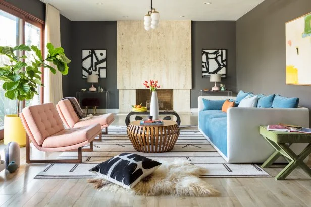 Cozy modern living room cheap